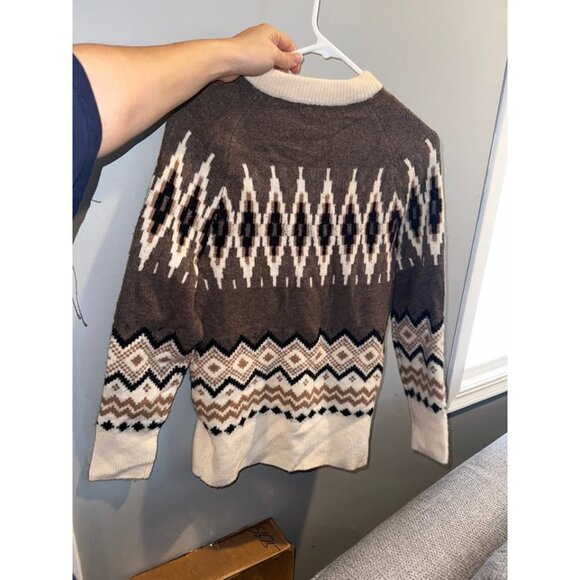 J. Crew fair isle cardigan. Small. 24% merino wool, 12% alpaca - Picture 5 of 10